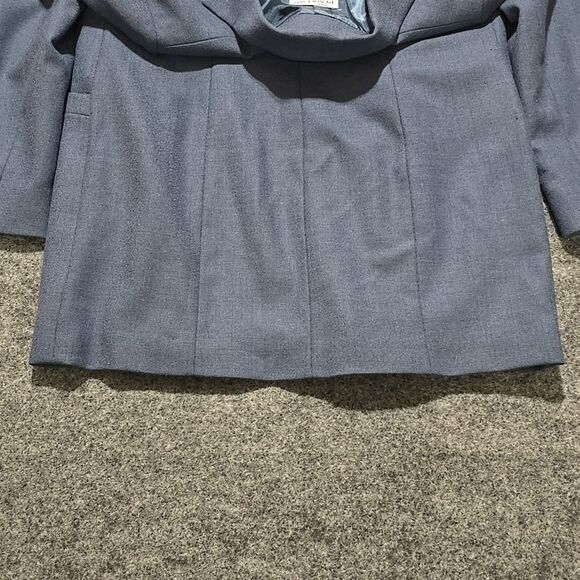 VTG Blue Virgin Wool Blazer Sz10 Pendleton Open Front Corp Chic Academic Capsule - Picture 16 of 16